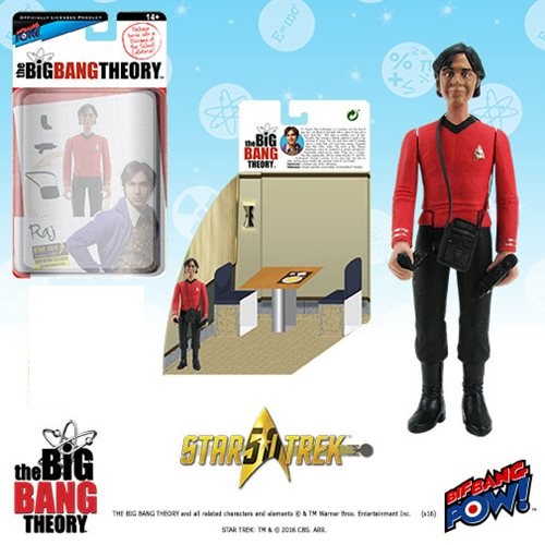 Bif Bang Pow Big Bang Theory Raj Star Trek Figure